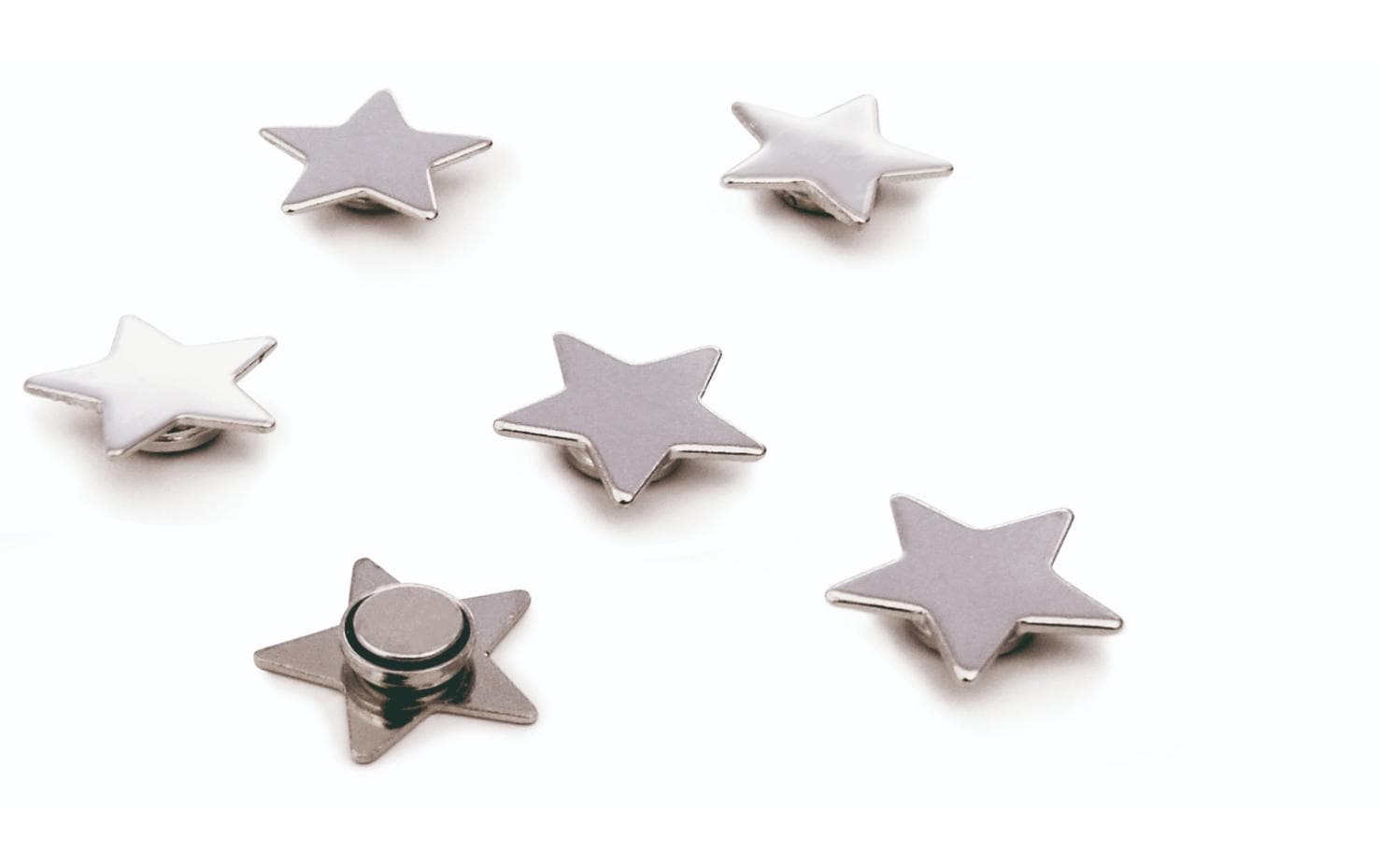 Trendform Magnet Star 6er Set, verchromt