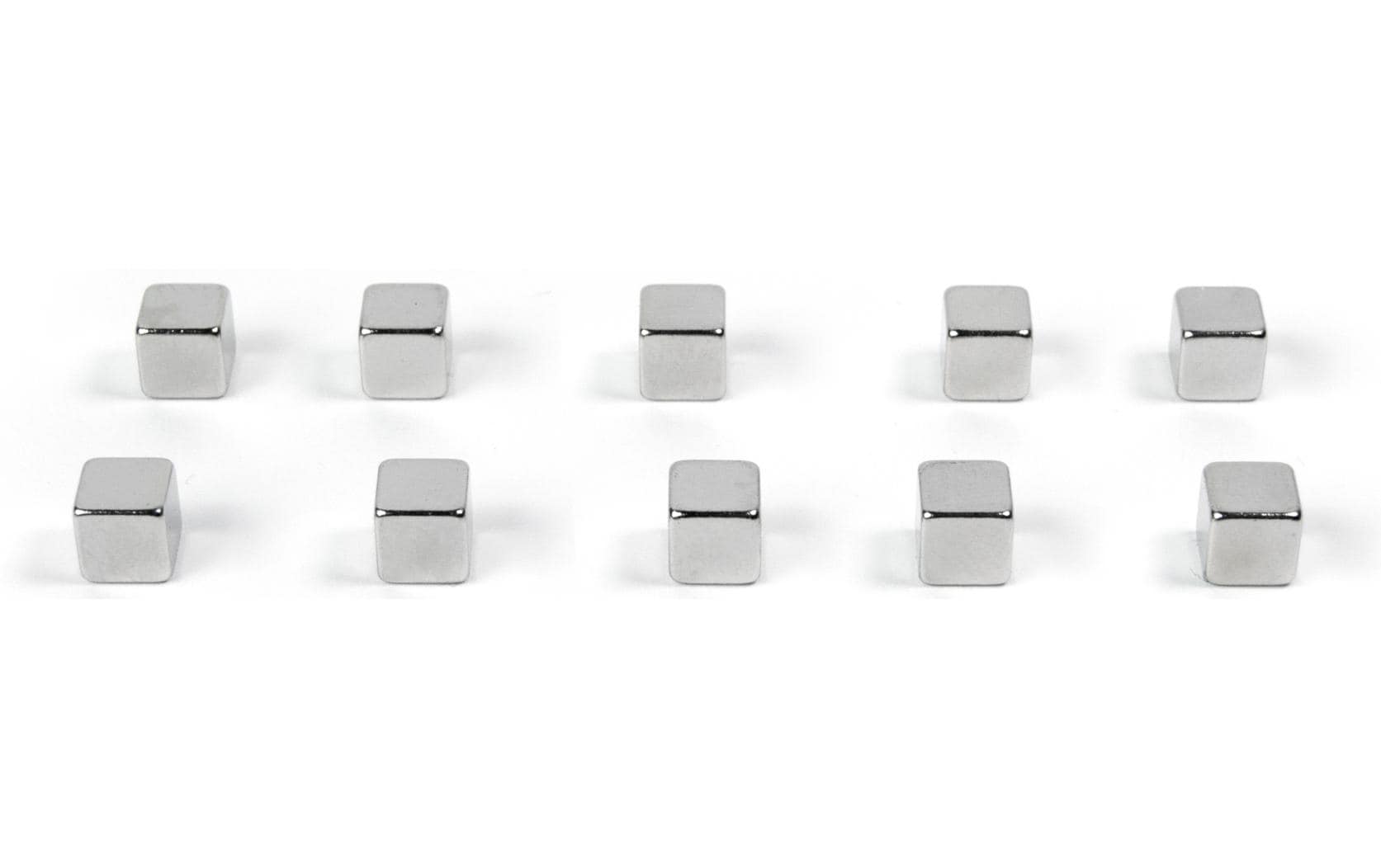 Trendform Magnet Kubiq 10er Set, silber