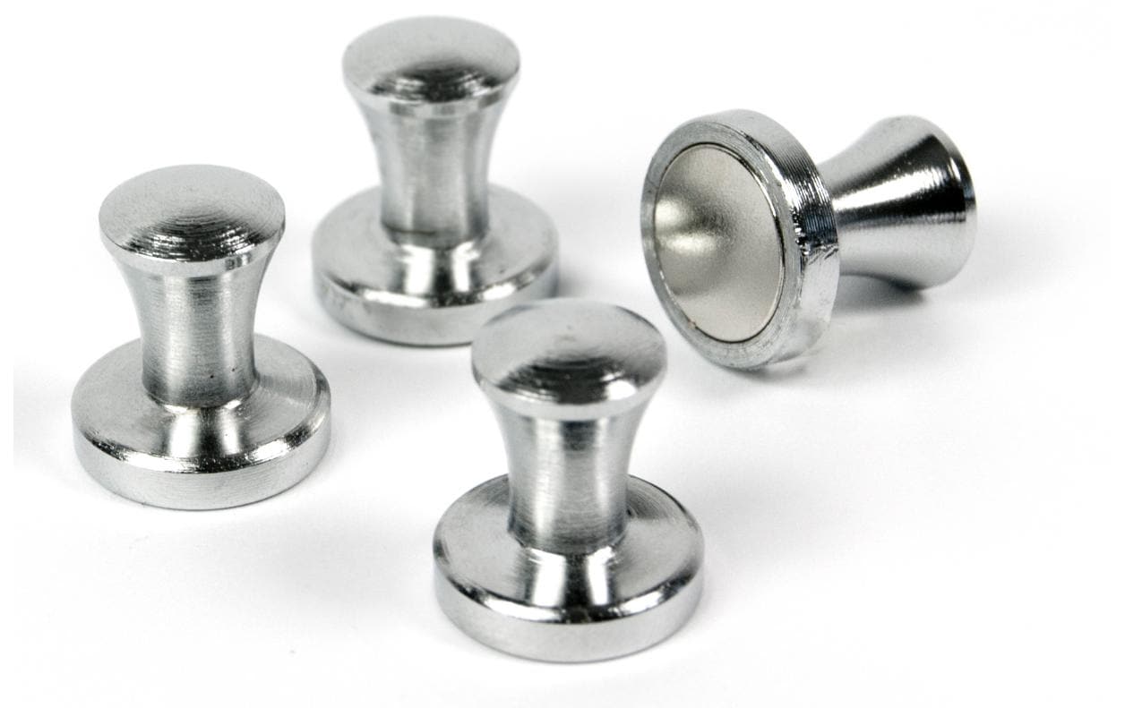 Trendform Superstrong Mangete Mini-Max 4er Set, silber