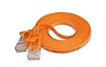 Wirewin Slim Patchkabel: UTP, 0.10m, orange Cat.6, AWG36, Klinkenschutz, Längenaufdruck