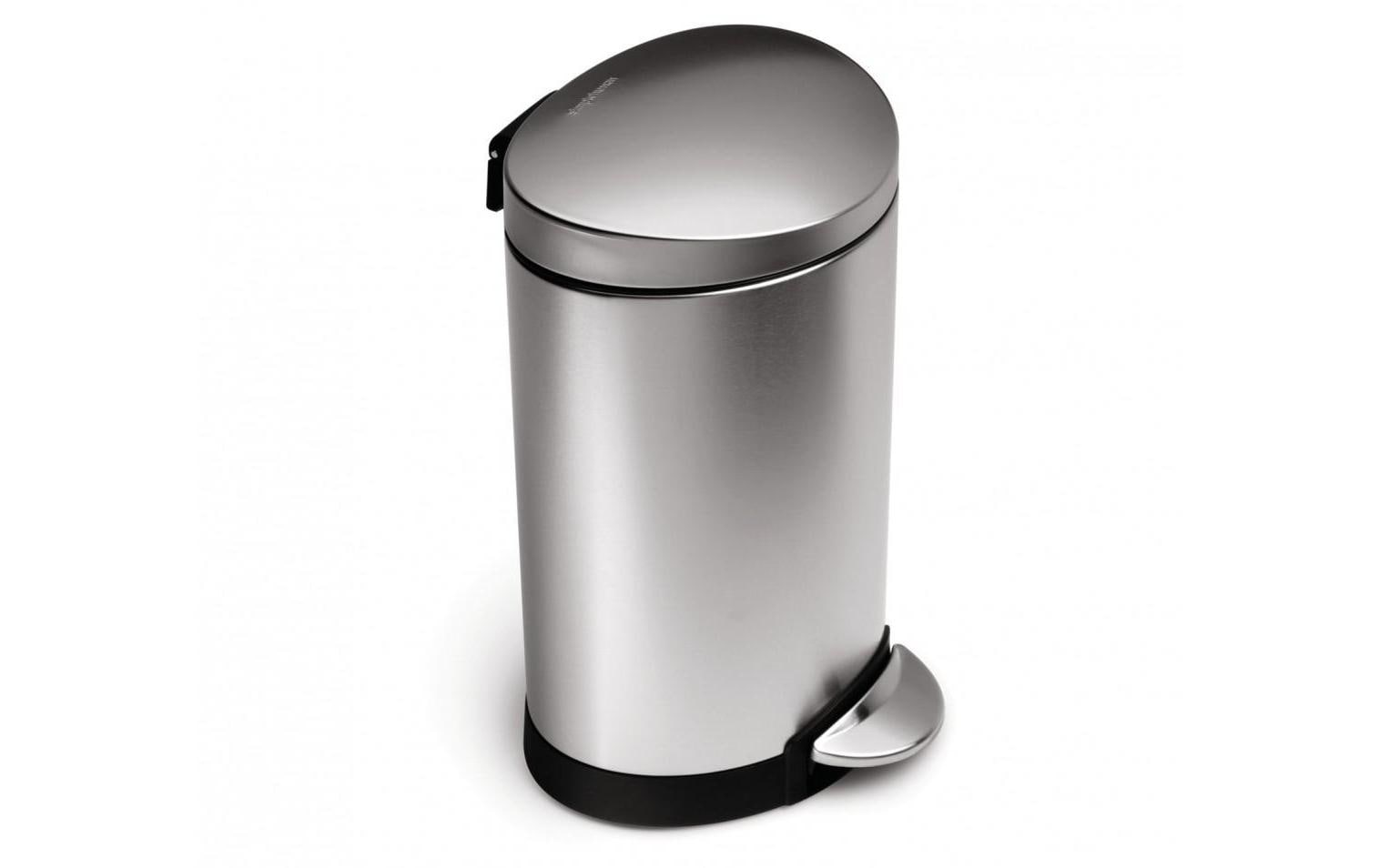 Simplehuman halbrunder Treteimer 6L FAS gebürsteter Edelstahl