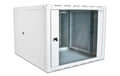 WIREWIN 19" Wandschrank, 12HE 2-teilig, grau, mit abnehmbaren Türen