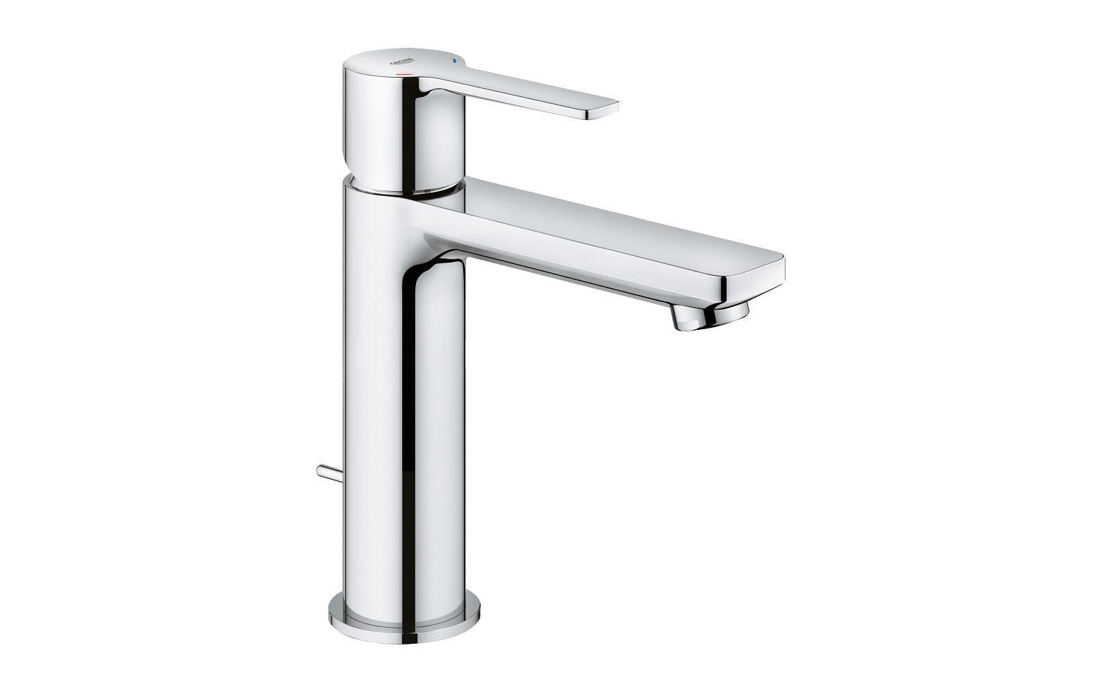GROHE Lineare Einhand Waschtischbatterie S-Size, chrom, mit Zugstange