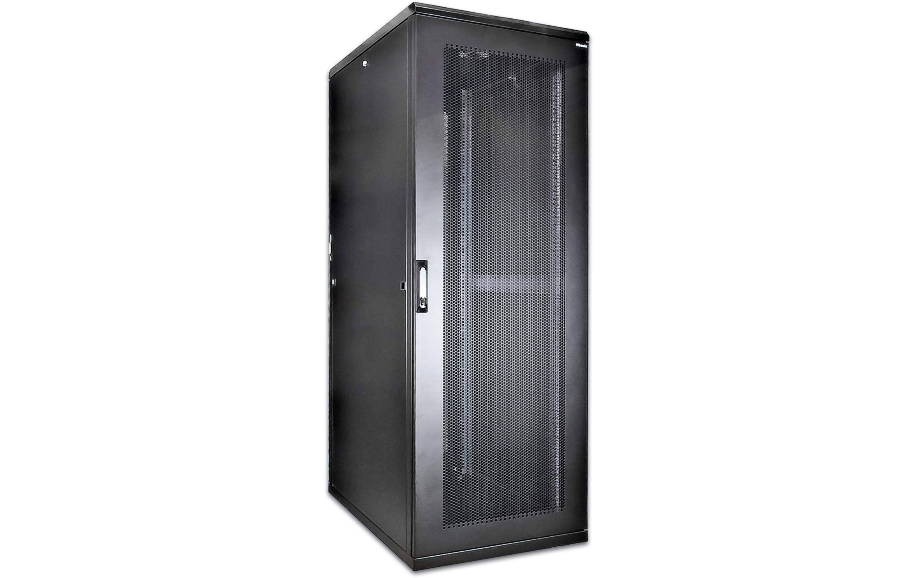 Wirewin Netzwerkschrank, 42HE / Schwarz CAB PERF 800x1200x42U BL