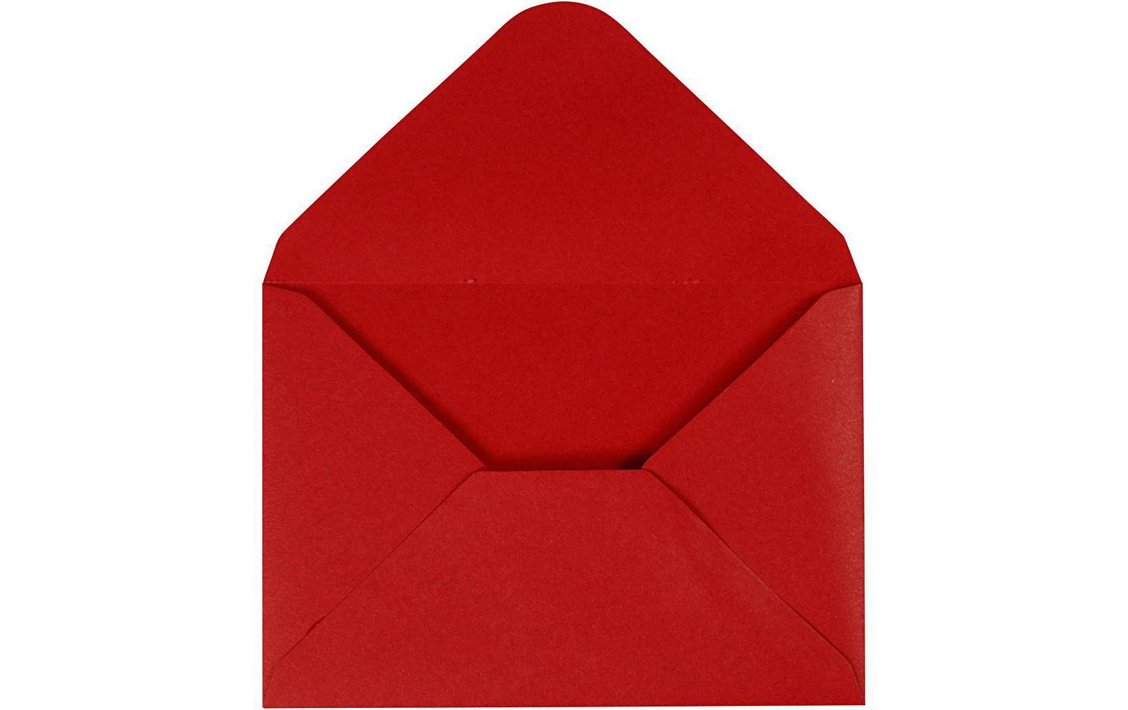 Creativ Company Couvert 110 g rot 10 Stück, mit feiner Prägung
