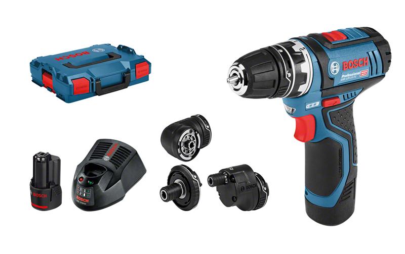 Bosch Professional GSR 12V-15 FC 2x2Ah, L-BOXX