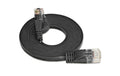 Wirewin Slim Patchkabel: UTP, 10m, schwarz Cat.6, AWG36, Klinkenschutz, Längenaufdruck