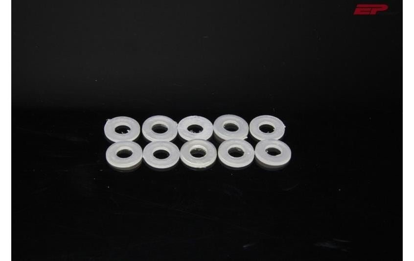EP Nylon-Unterlegscheibe 10 Stk. Ø3×8×0.9mm