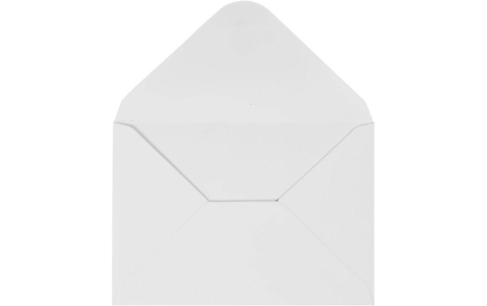 Creativ Company Couvert 110 g weiss 10 Stück, mit feiner Prägung