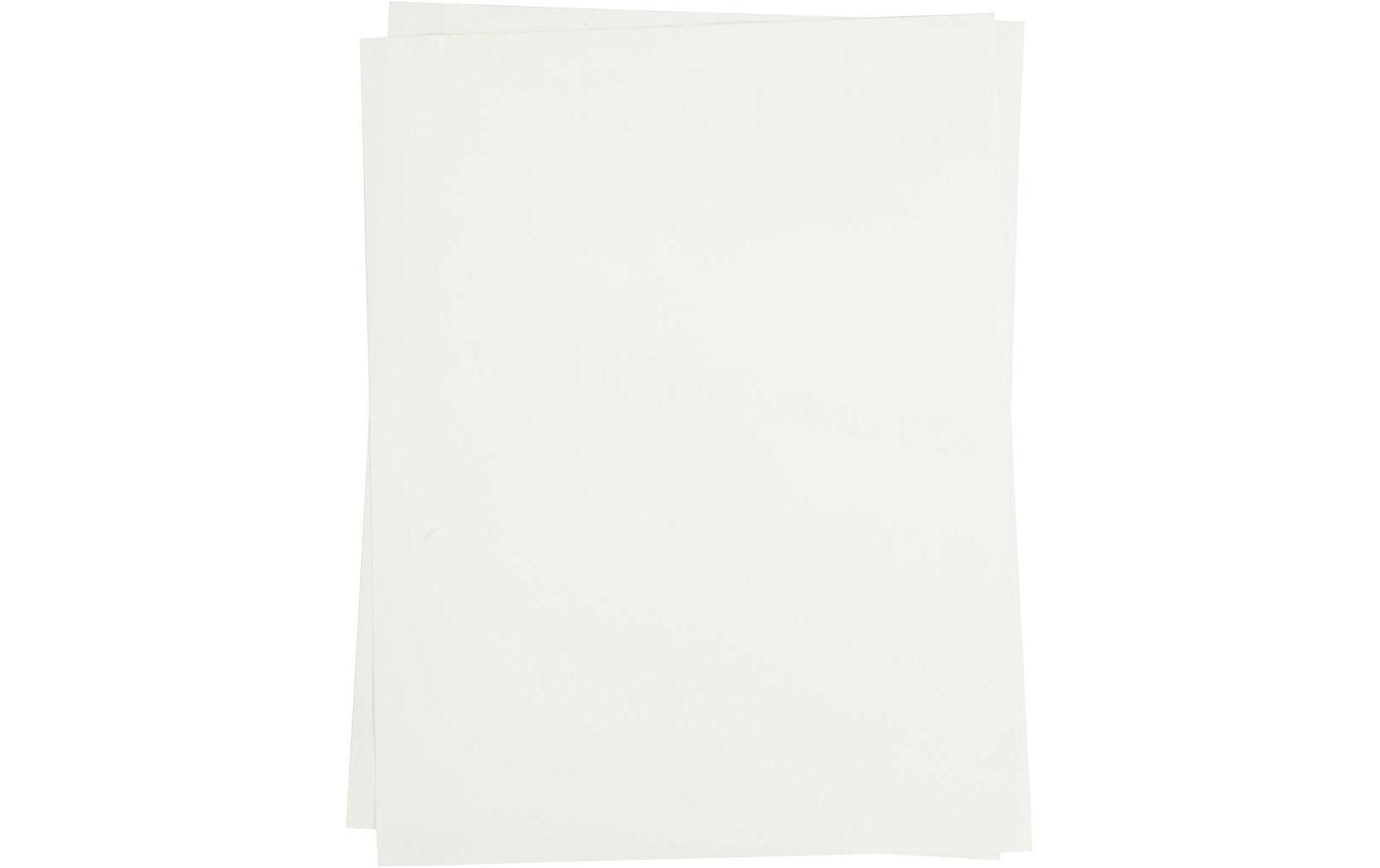 Creativ Company Aufbügelfolie transparent bedruckbar, 5 Blatt