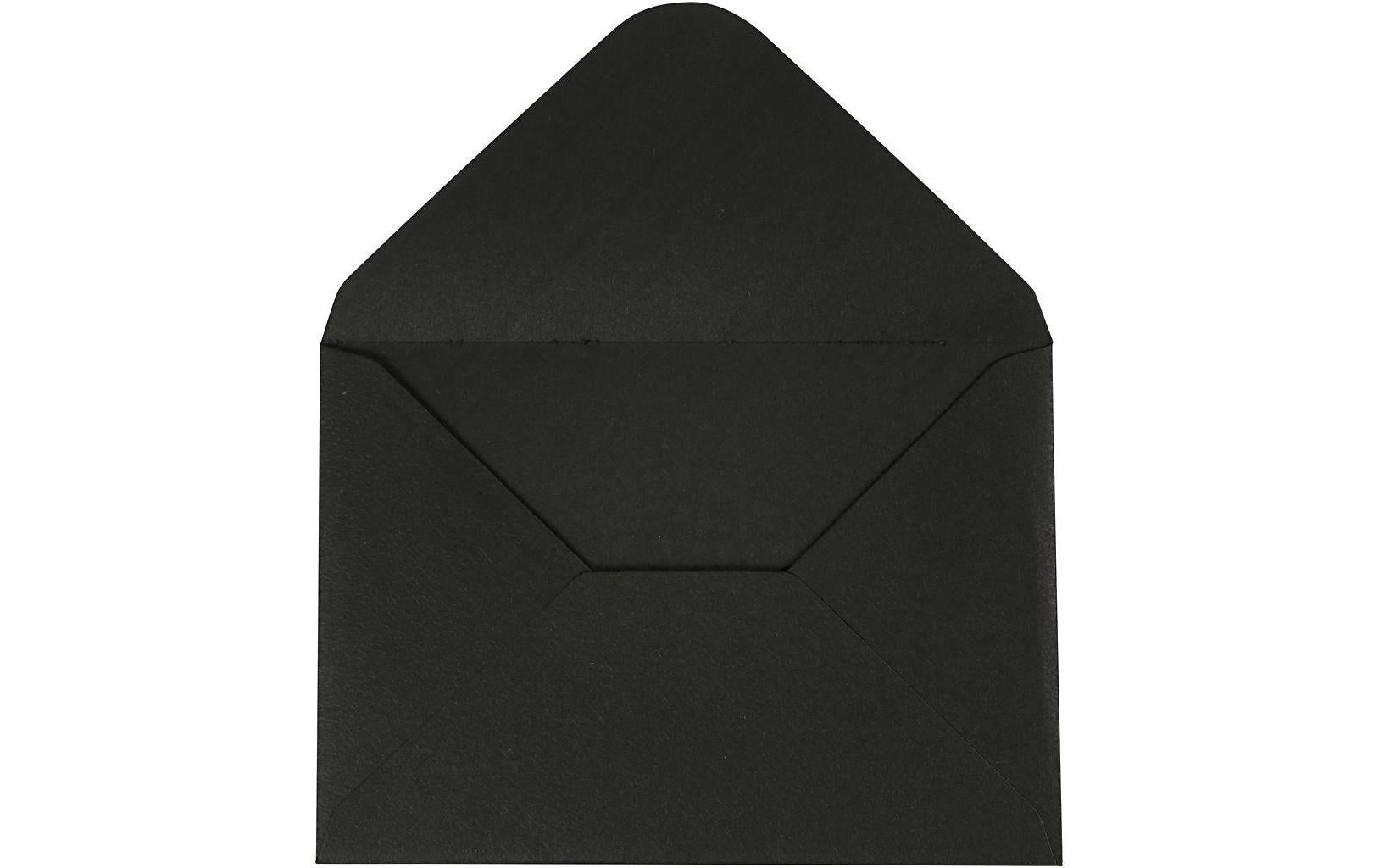 Creativ Company Couvert 110 g schwarz 10 Stück, mit feiner Prägung