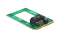 Delock mSATA zu SATA Adapter Betrieb von SATA Geräten an mSATA Anschluss