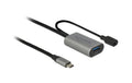 Delock USB 3.1, Type-C zu Type-A aktives Verlängerungskabel, 5 m, DC