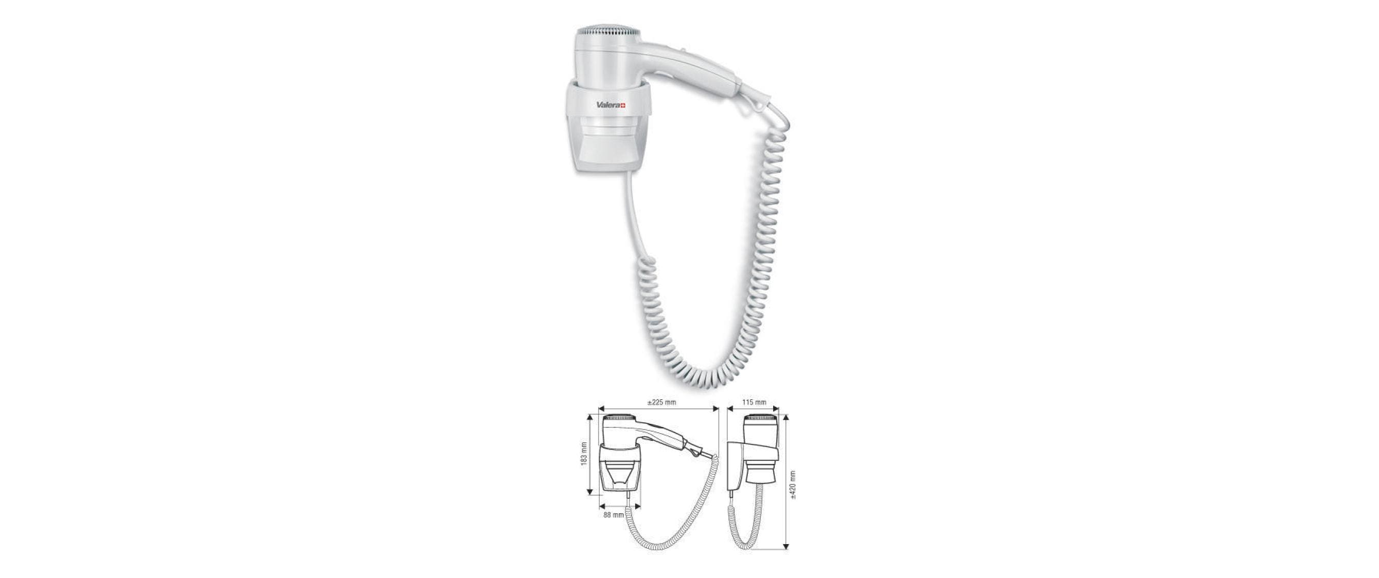 Valera Wandhaartrockner ExecutiveSuper 1200 mit Wandhalterung