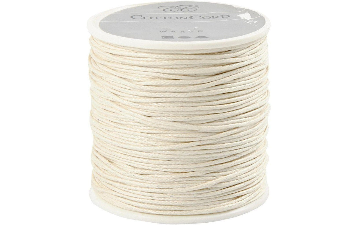 Creativ Company Baumwollband Stärke: 1 mm, weiss, Länge: 40 m