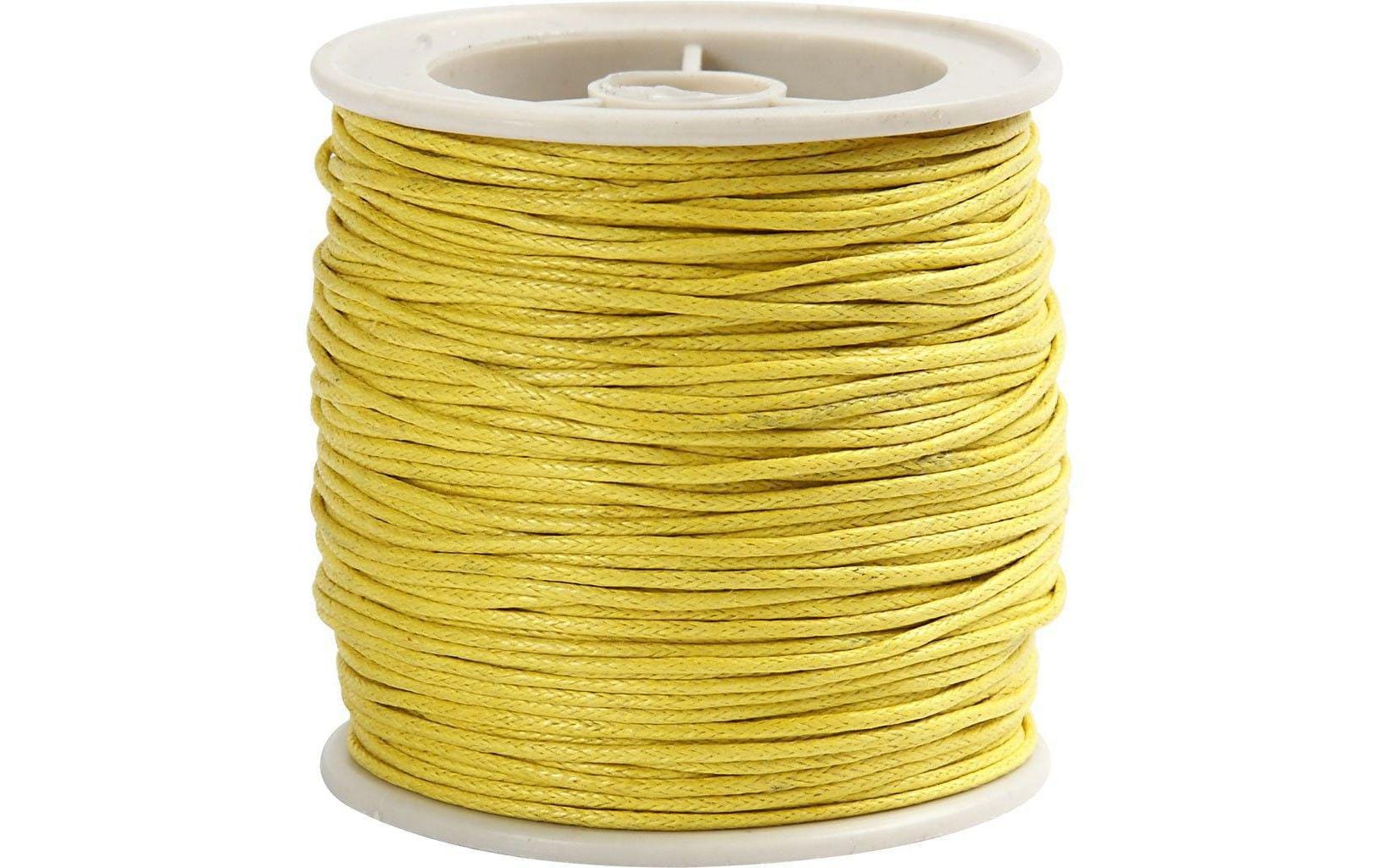 Creativ Company Baumwollband Stärke: 1 mm, gelb, Länge: 40 m