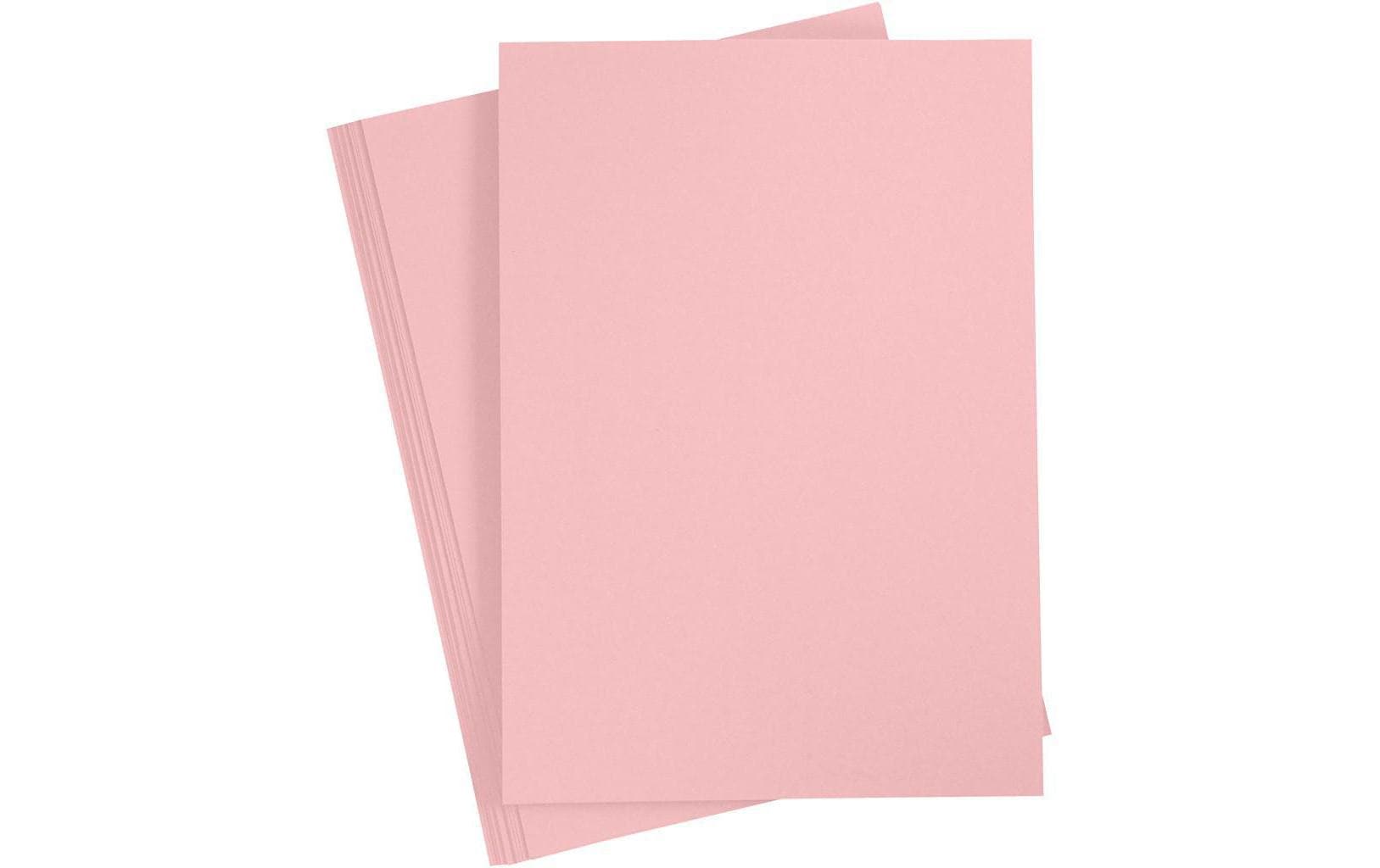 Creativ Company Fotokarton A4 rosa 220 g, 10 Blatt, einseitig leichte Struktur