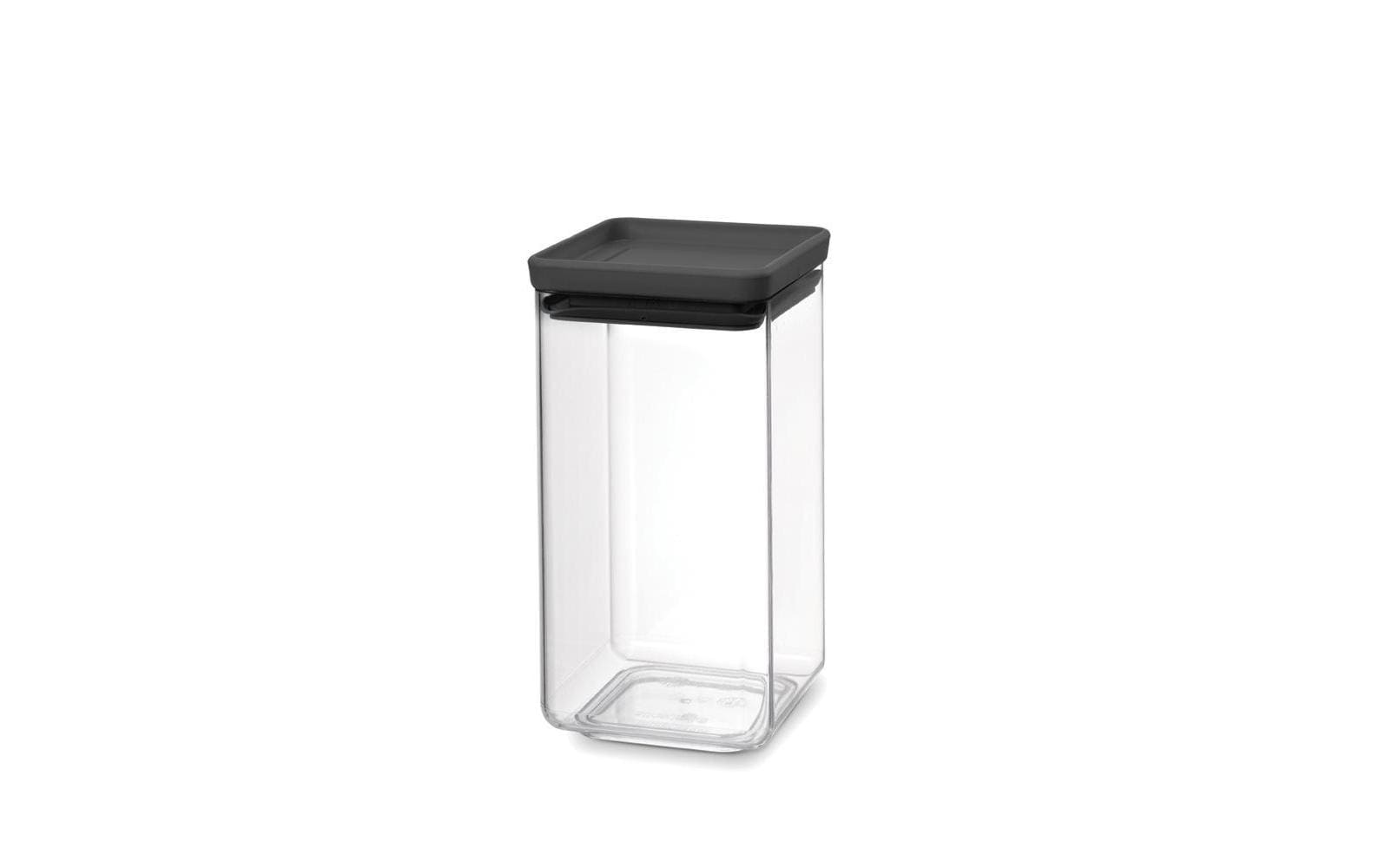 Brabantia Vorratsdose eckig 1.6L Dark Grey