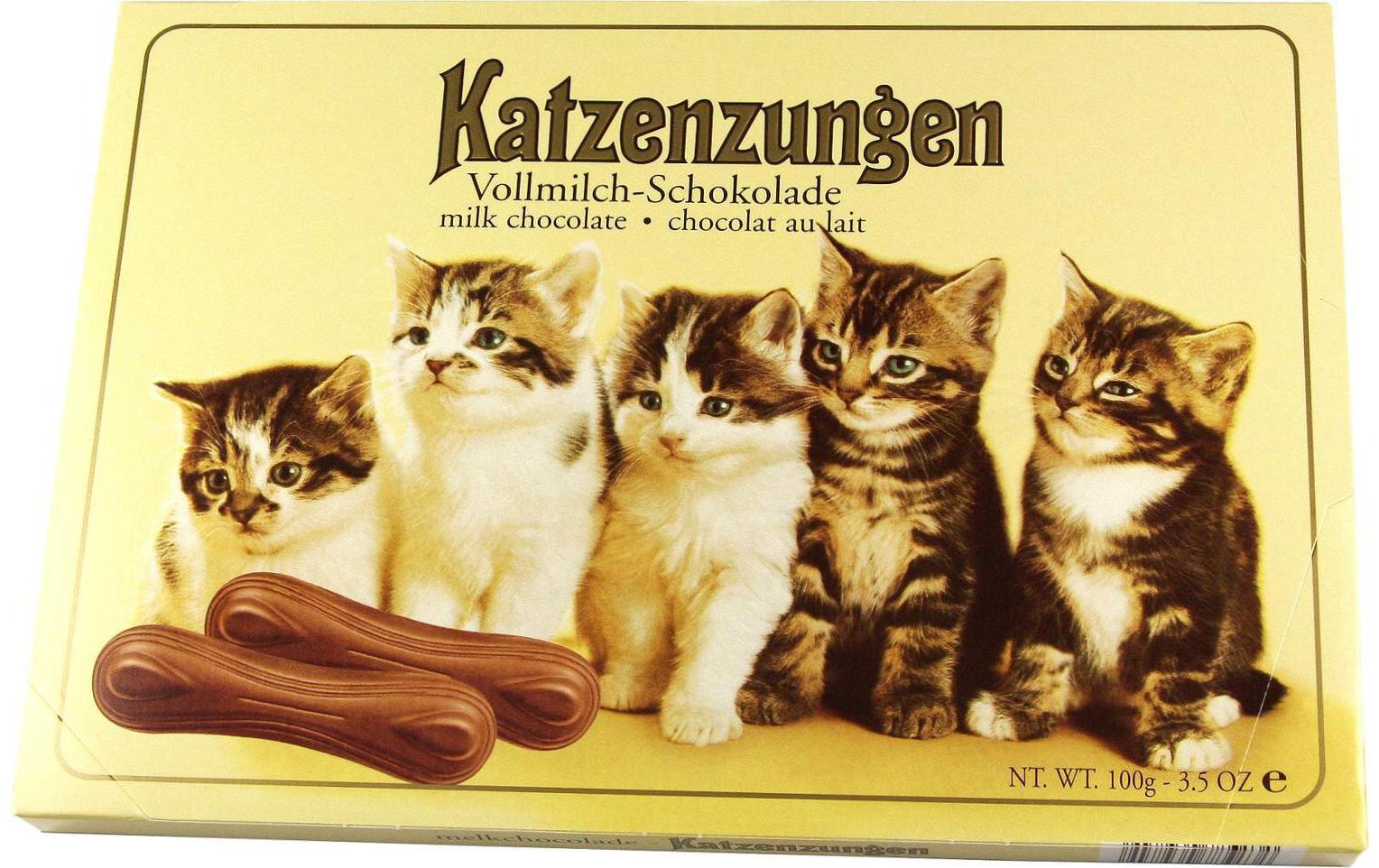 Katzenzungen Vollmilch 100g