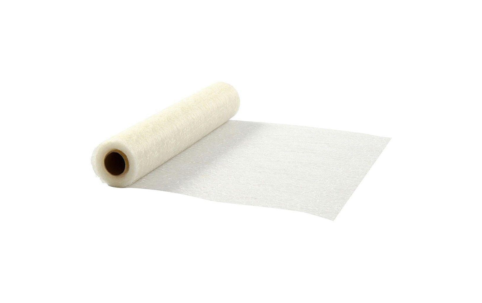 Creativ Company Tischläufer Netz 30 cm x 10 m, Weiss