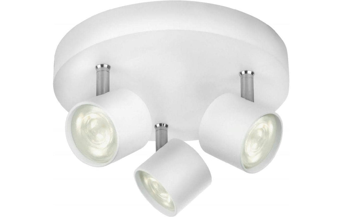 Philips MyLiving LED-Spot 56243/31/16 Weiss, LED 3x4W, 2700K, 15000h, IP20