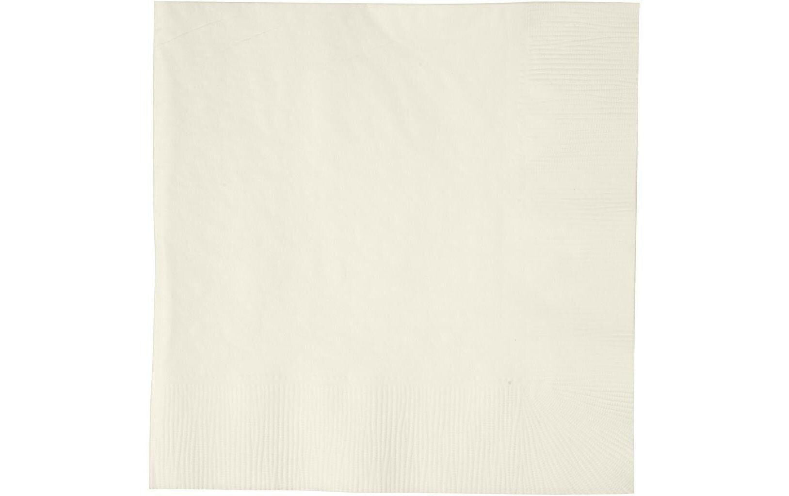Creativ Company Servietten  33 x 33 cm 20 Stück, creme