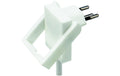 STEFFEN STEKO Dreh-Flachwinkelstecker T13, 90° Skat, weiss