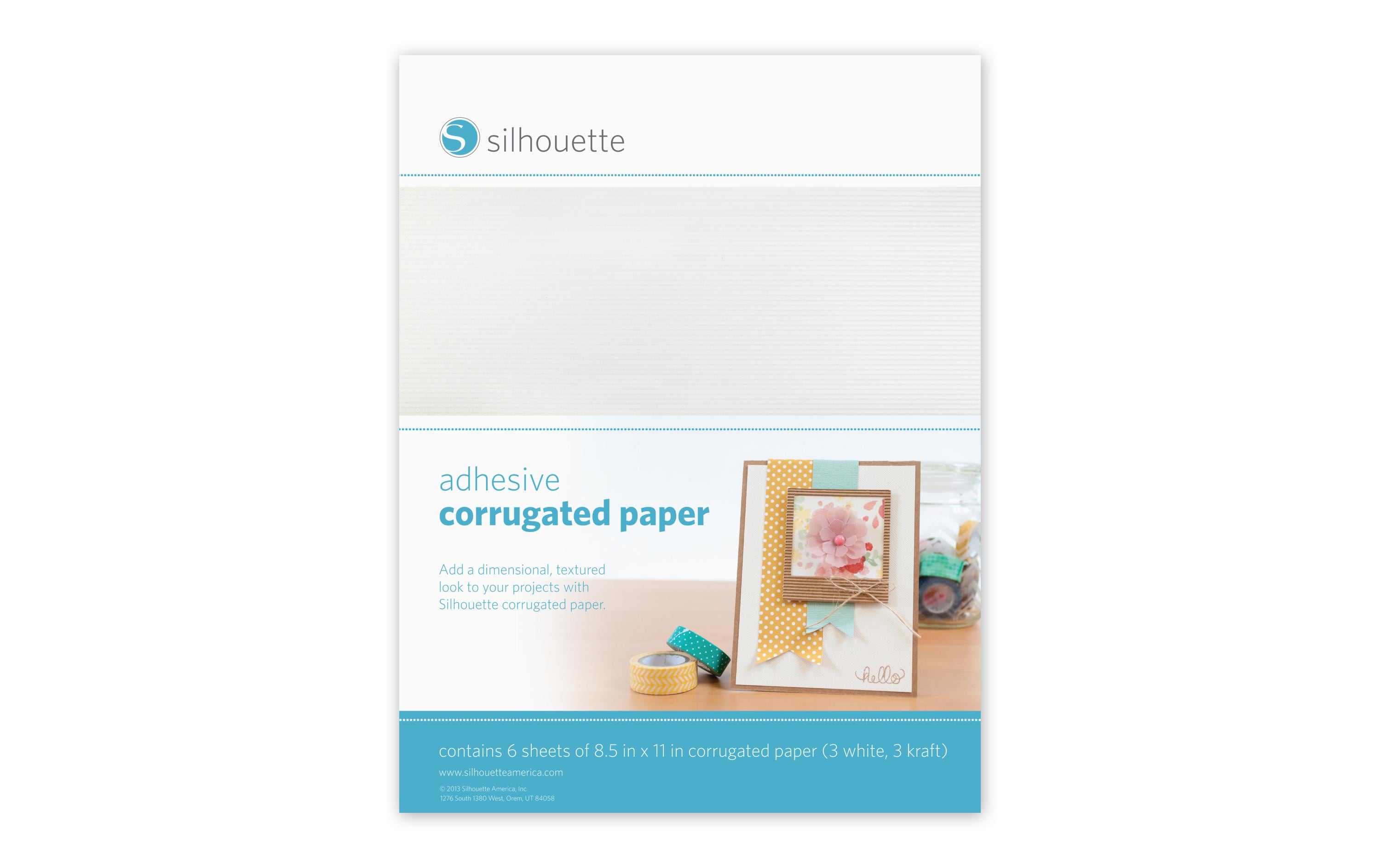 Silhouette Wellpappier Set mit 6 Stück