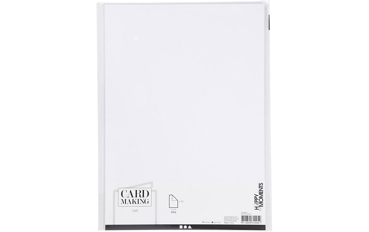 Creativ Company, Fotokarton A4, 10 Blatt, W 220 g, 10 Blatt, einseitig leichte Struktur
