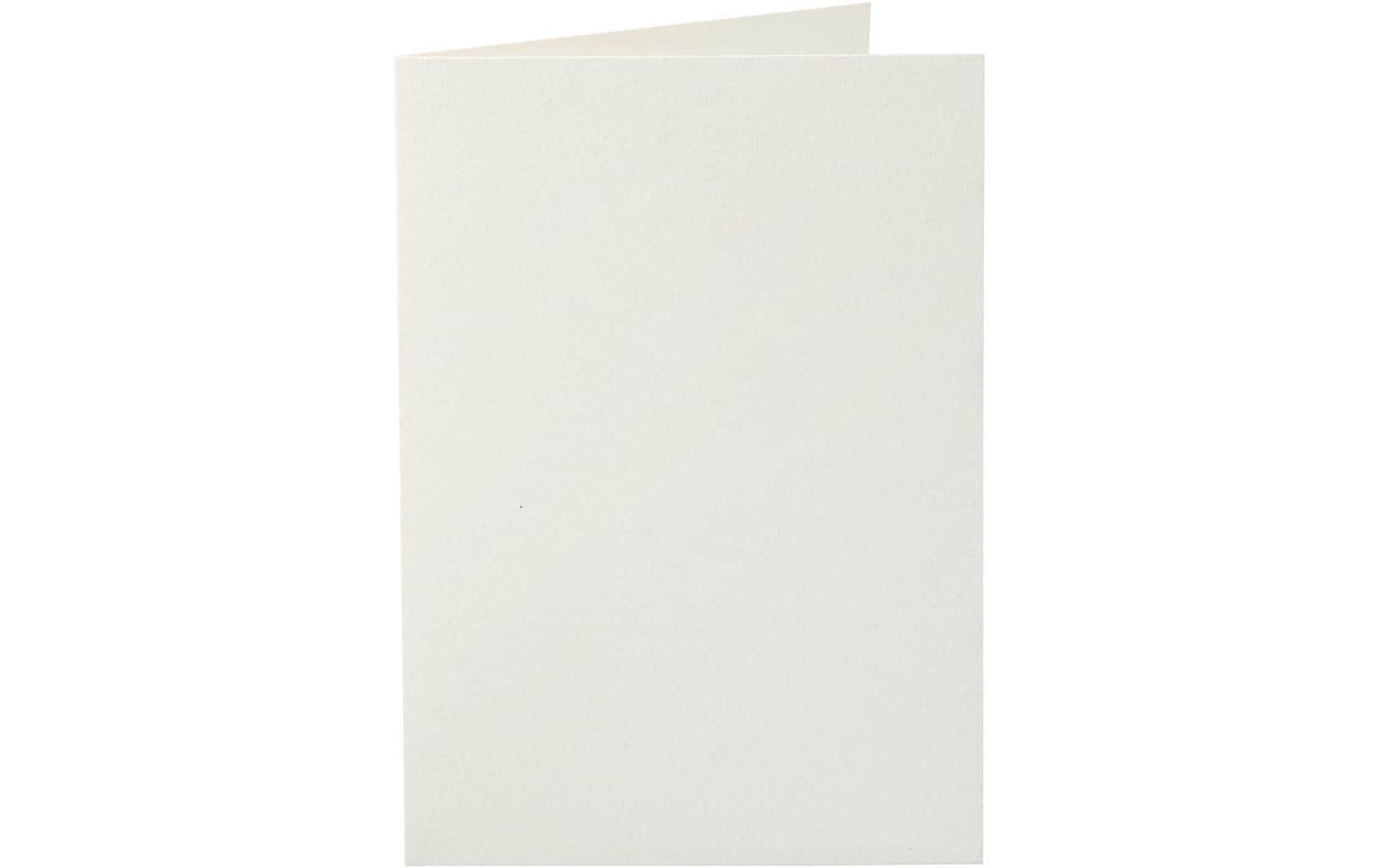 Creativ Company Karten 220 g/m2 creme 10 Stück, 10.5 x 15 cm, OHNE Couvert