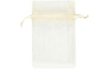 Creativ Company Organzabeutel 7 x 10 cm, 10 Stück, creme