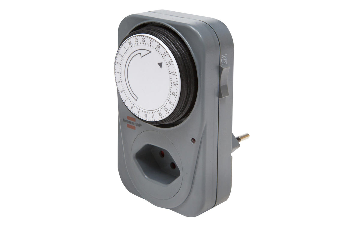 Brennenstuhl mechanische Zeitschaltuhr MZ20 24h Programm, 96 Schaltzeiten/Tag