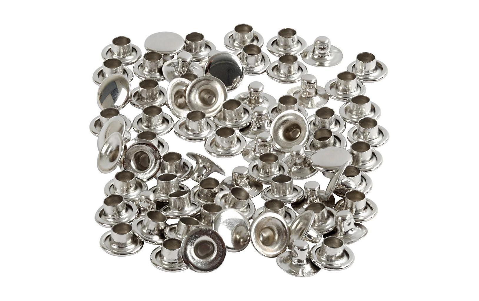 Creativ Company Nieten silber 50 Stück, 7 mm
