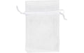 Creativ Company Organzabeutel 7 x 10 cm, 10 Stück, weiss