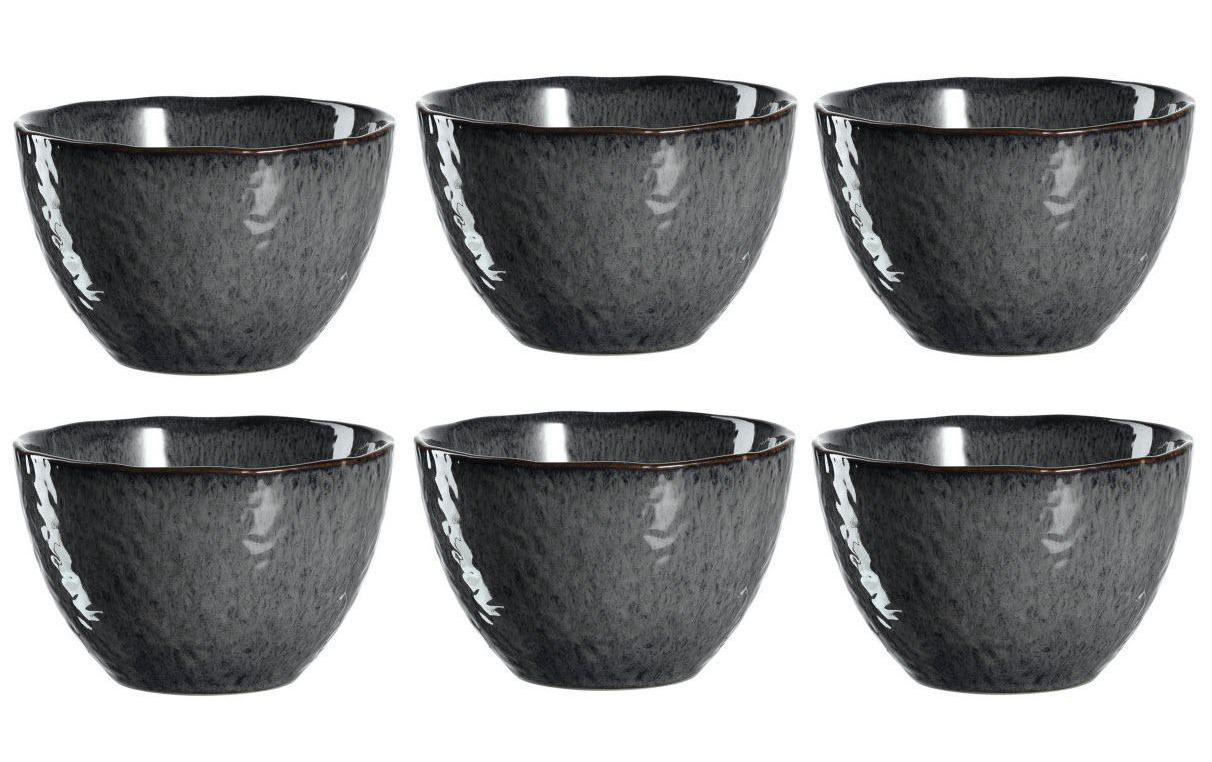 Leonardo Schale Matera 980ml Anthrazit 6 Stück, HxD: 10x15cm, Vol: 980ml, Keramik