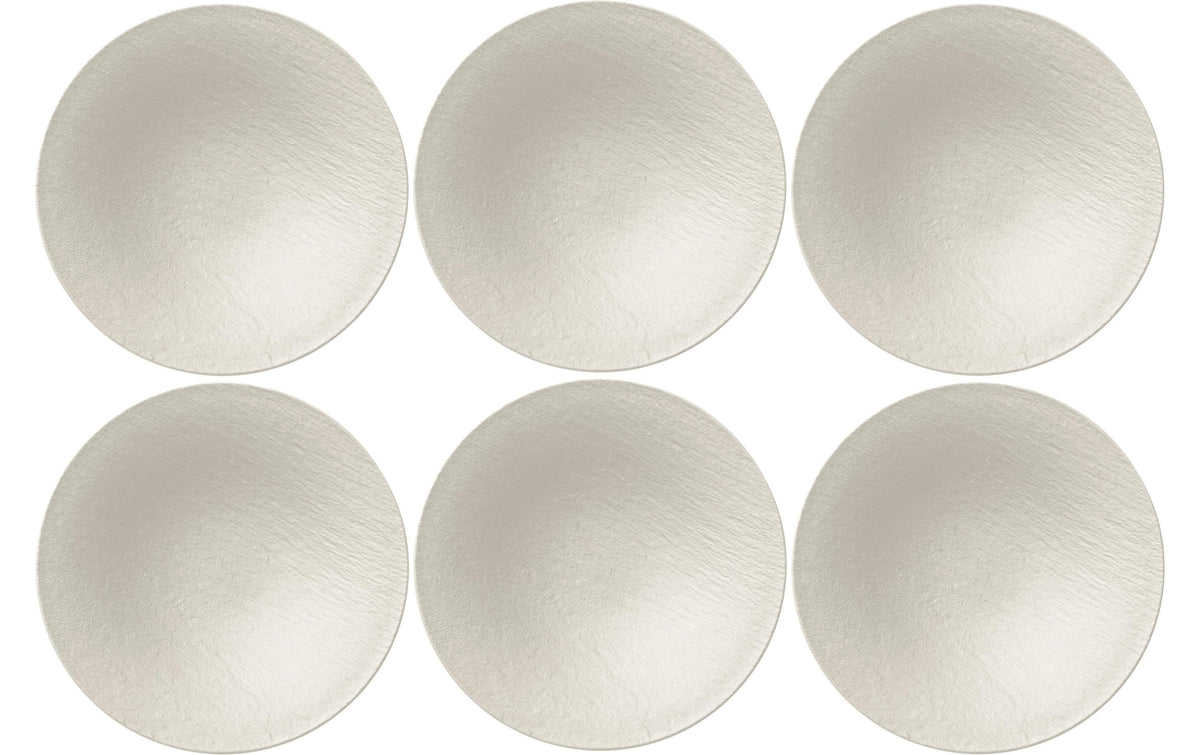 Villeroy & Boch Manu. Rock Suppenteller-Set 6er Set, 29x29x6cm, weiss