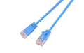 Wirewin Slim Patchkabel: UTP, 15cm,blau Cat.6, AWG36, Klinkenschutz, rund, 2.8mm