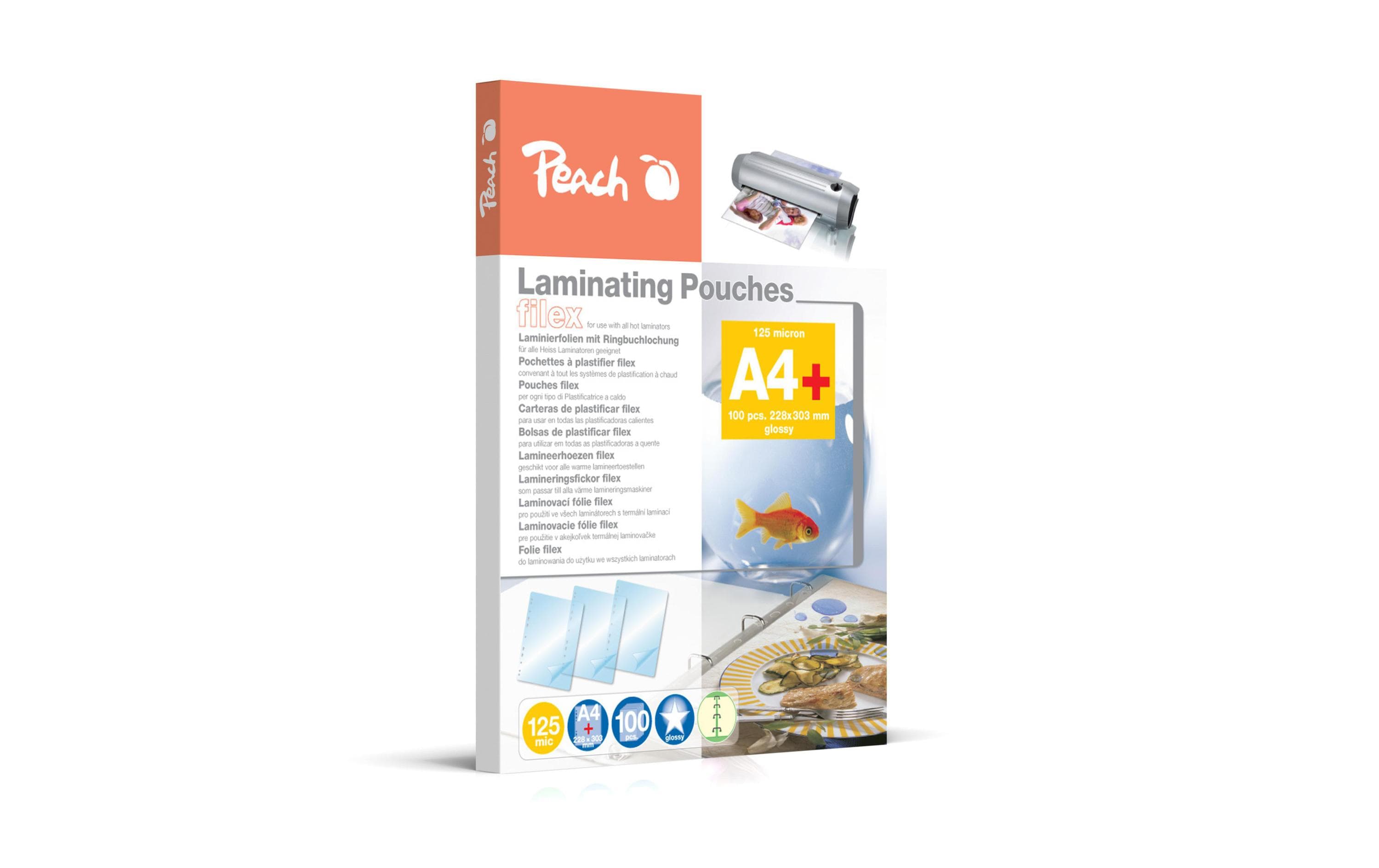Peach Laminierfolie A4 Filex 125mic, 100 Stk.