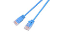 Wirewin Slim Patchkabel: UTP, 3m, blau Cat.6, AWG36, Klinkenschutz, rund, 2.8mm