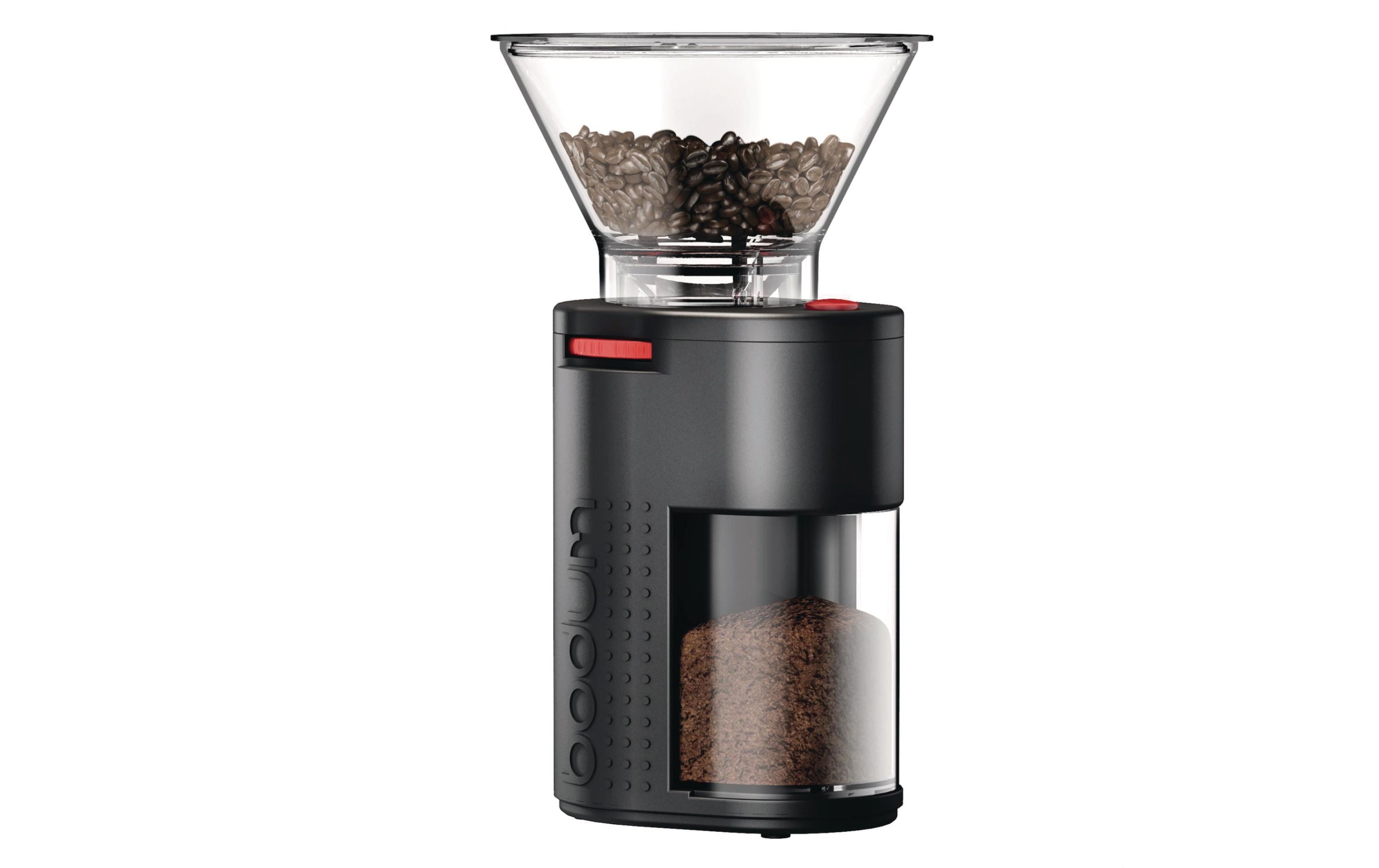 Bodum Bistro Elektrische Kaffeemühle schwarz, Keramikmahlwerk