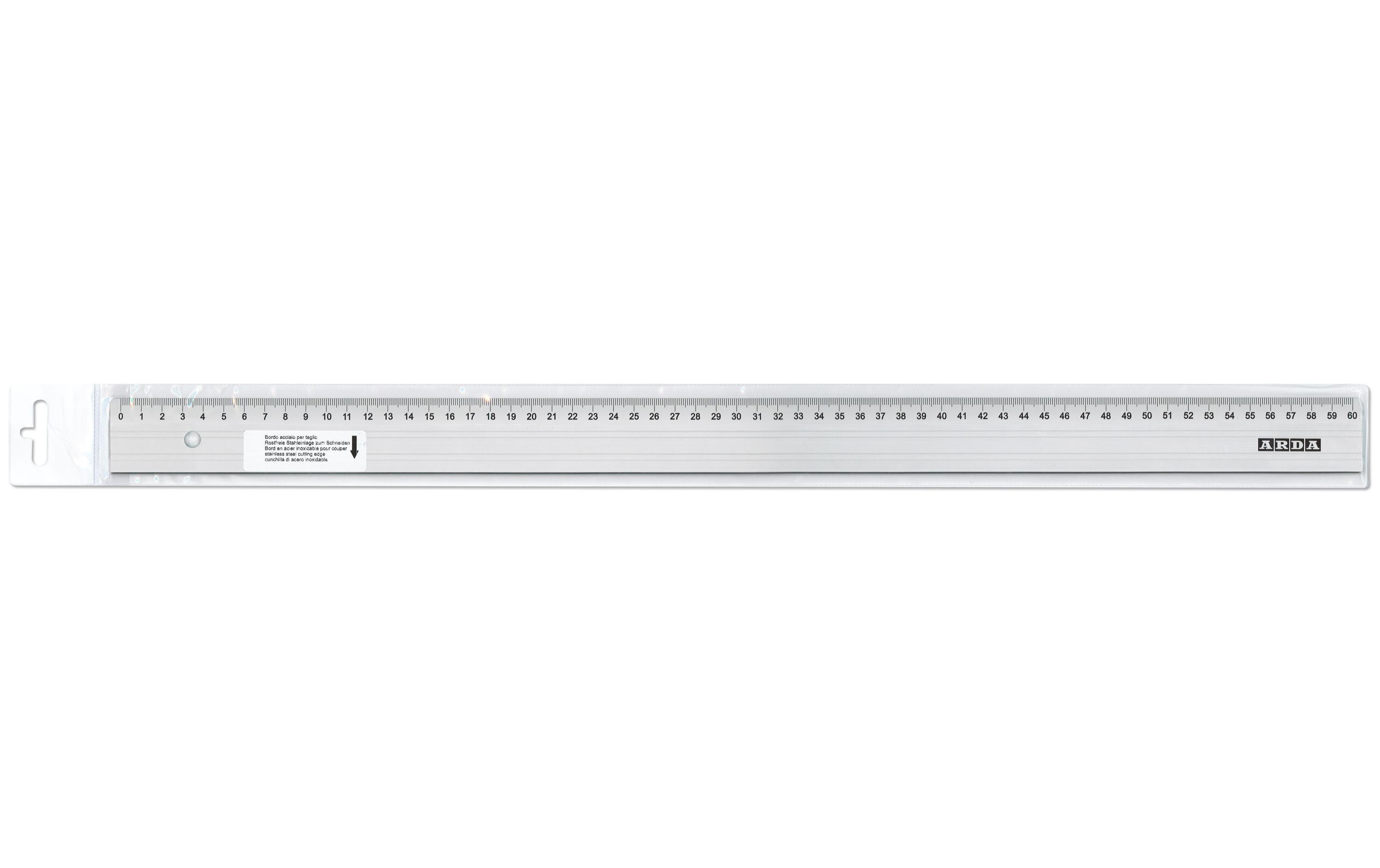 ARDA Massstab Alu Profil 60cm mit Schneidekante