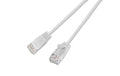 Wirewin Slim Patchkabel: UTP, 1.5m, weiss Cat.6, AWG36, Klinkenschutz, rund, 2.8mm