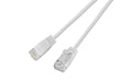 Wirewin Slim Patchkabel: UTP, 3m, weiss Cat.6, AWG36, Klinkenschutz, rund, 2.8mm