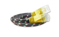 Wirewin Slim Toughkabel: UTP, 1m, gelb Cat.6, AWG36, Klinkenschutz, Nylonmantel