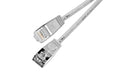 Slim Wirewin Pachkabel: U/FTP, 2m, grau Cat.6, AWG36, 100% Kupfer, geschirmt, 4mm