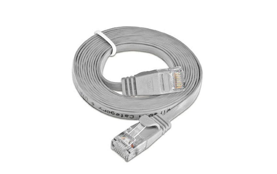 Wirewin Slim Patchkabel: UTP, 0.15m, grau Cat.6, AWG36, Klinkenschutz, Längenaufdruck