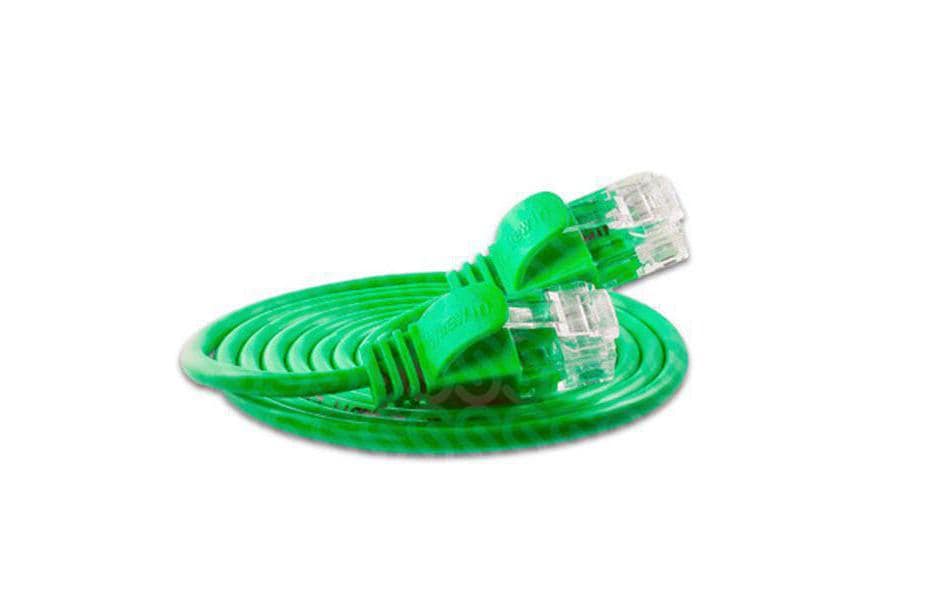 Wirewin Slim Patchkabel: UTP, 7.5m, grün Cat.6, AWG36, Klinkenschutz, rund, 2.8mm