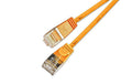 Slim Wirewin Pachkabel: U/FTP, 1m, orange Cat.6, AWG36, 100% Kupfer, geschirmt, 4mm