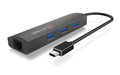 ICY BOX IB-HUB1406-C, 3x USB3,1x USB Type-C Anschluss zum PC USB Type-C