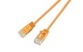 Wirewin Slim Patchkabel: UTP, 1.5m, orange Cat.6, AWG36, Klinkenschutz, rund, 2.8mm